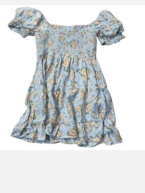 • American Eagle babydoll mini dress blue xsmall